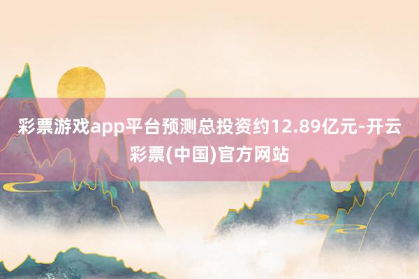 彩票游戏app平台预测总投资约12.89亿元-开云彩票(中国)官方网站